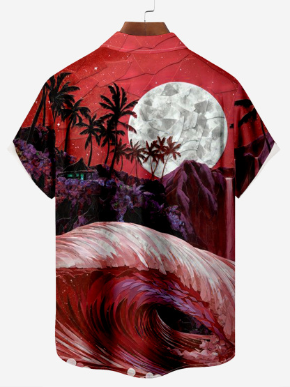 Mr. Parrot's Hawaiian Vacation And Retirement Life Chest Pocket Shirt