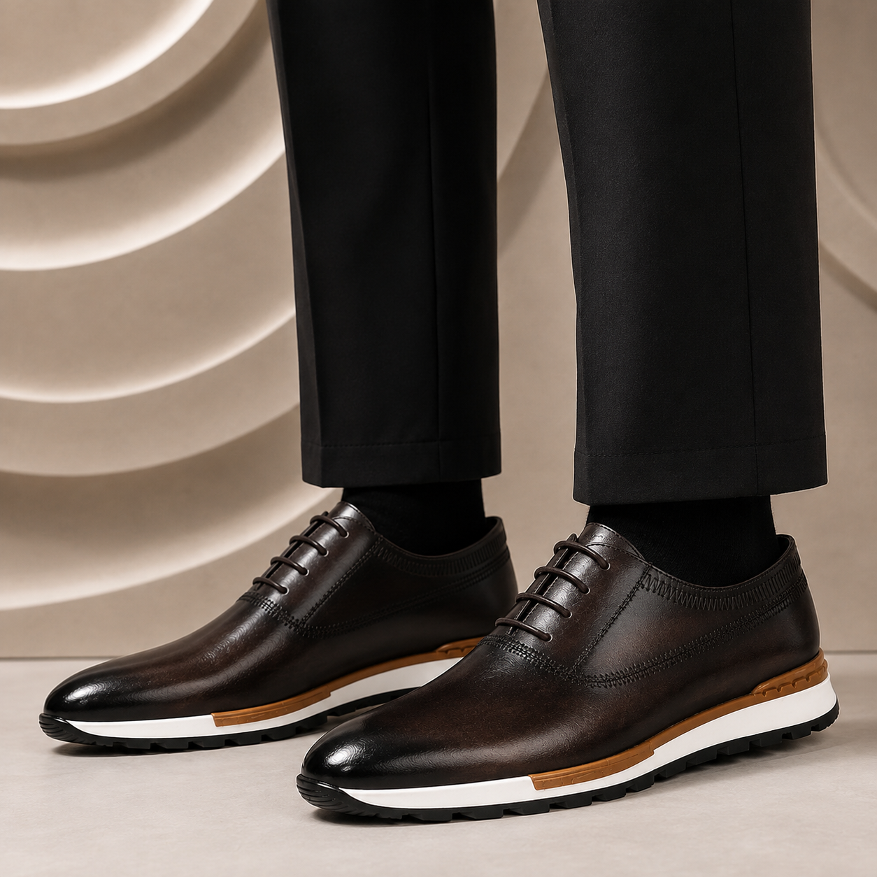 Cowhide Leather Sneakers