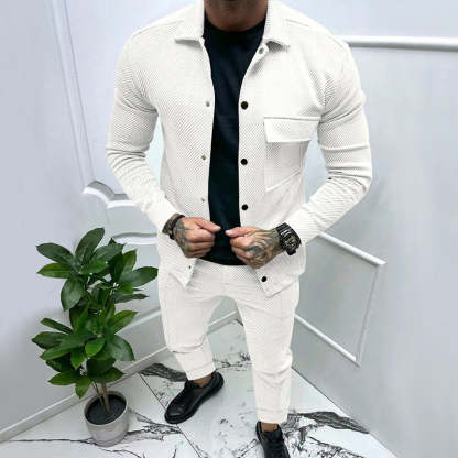 GUYSTEP™- Twill Jacquard Casual Set