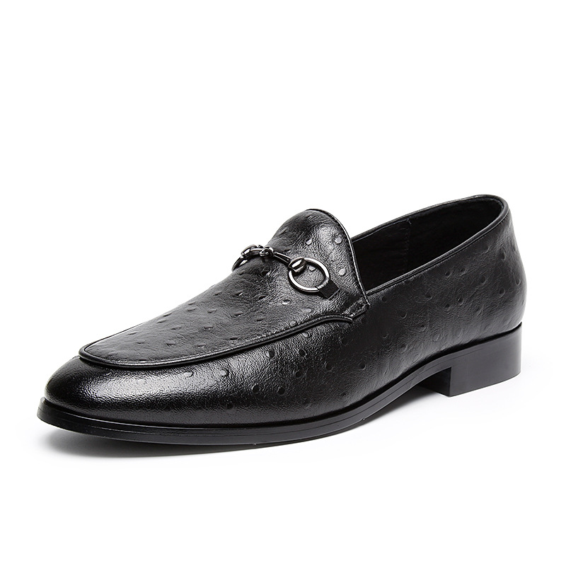 Men's shoes European and American loafers men's casual leather shoes British breathable trendy business shoes wholesale one piece drop shipping