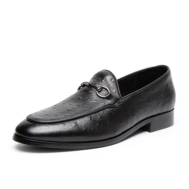 Men's shoes European and American loafers men's casual leather shoes British breathable trendy business shoes wholesale one piece drop shipping