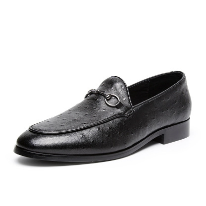 Men's shoes European and American loafers men's casual leather shoes British breathable trendy business shoes wholesale one piece drop shipping