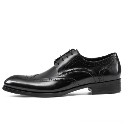 Brogue men's shoes new British style leather shoes men's leather shoes carved men's casual shoes leather shoes shoes men