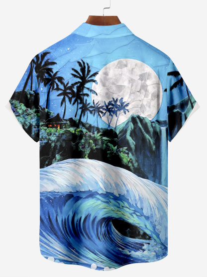 Mr. Parrot's Hawaiian Vacation And Retirement Life Chest Pocket Shirt