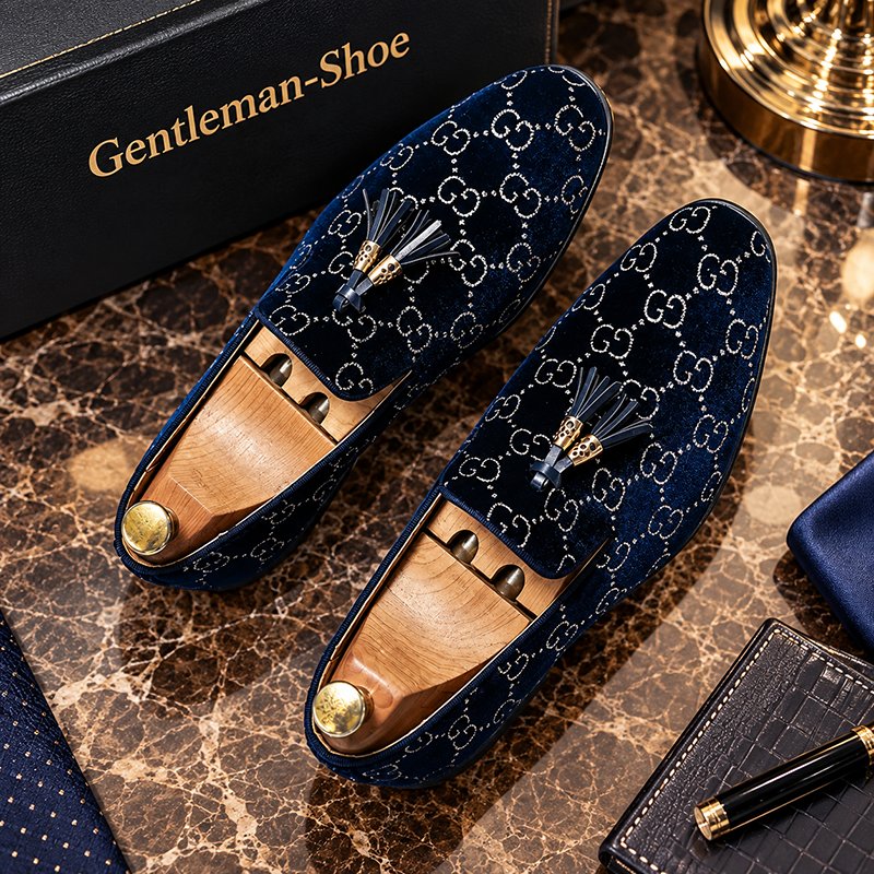 GENTLEMAN™Fashionable fringe pattern design casual loafers