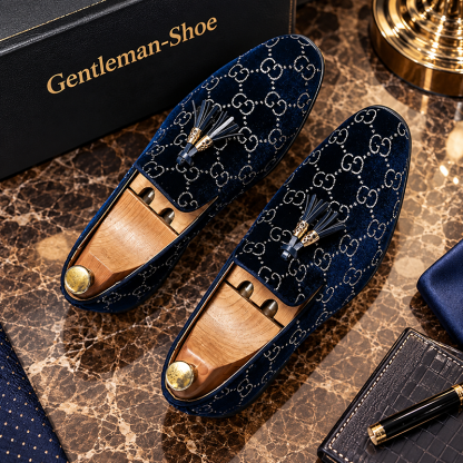 GENTLEMAN™Fashionable fringe pattern design casual loafers