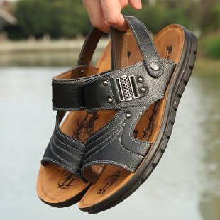 Leather comfortable and non-slip summer sandals