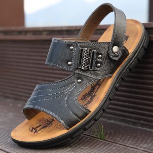 Leather comfortable and non-slip summer sandals