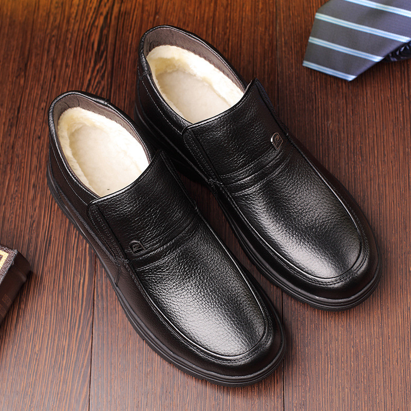 [Copy]Men's autumn and winter thick high-top shoes plus velvet warm thick-soled casual cotton shoes