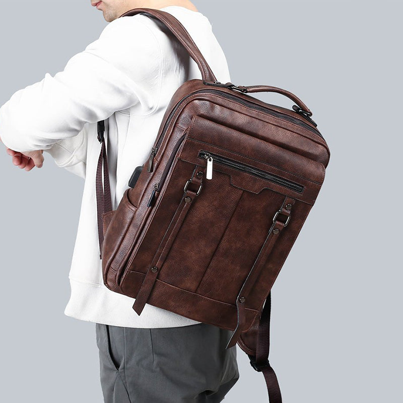 GUYSTEP™- Voyager Leather Backpack-Bag