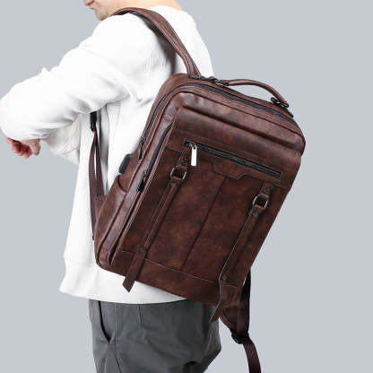 GUYSTEP™- Voyager Leather Backpack-Bag