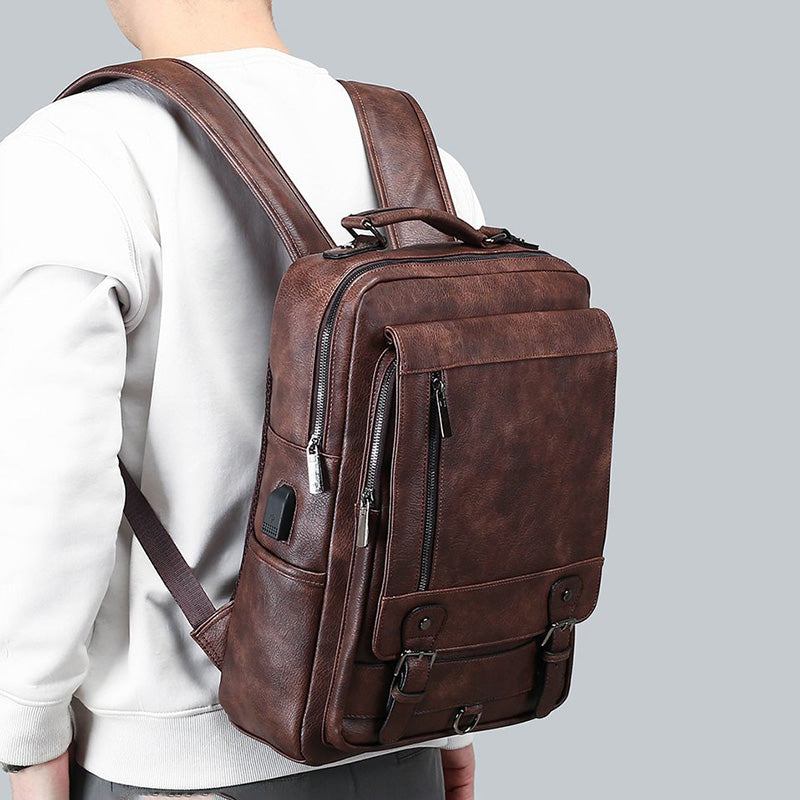 GUYSTEP™- Voyager Leather Backpack-Bag