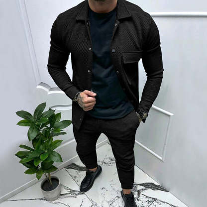 GUYSTEP™- Twill Jacquard Casual Set