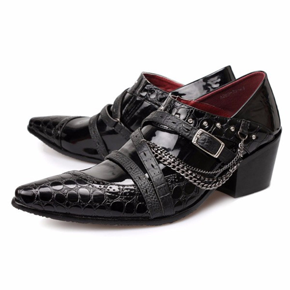 AOMISHOES?  British Chains Dress Shoes #8032