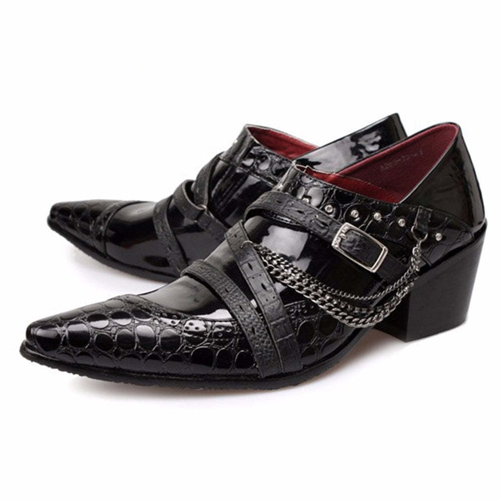 AOMISHOES?  British Chains Dress Shoes #8032