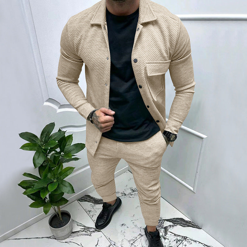 GUYSTEP™- Twill Jacquard Casual Set
