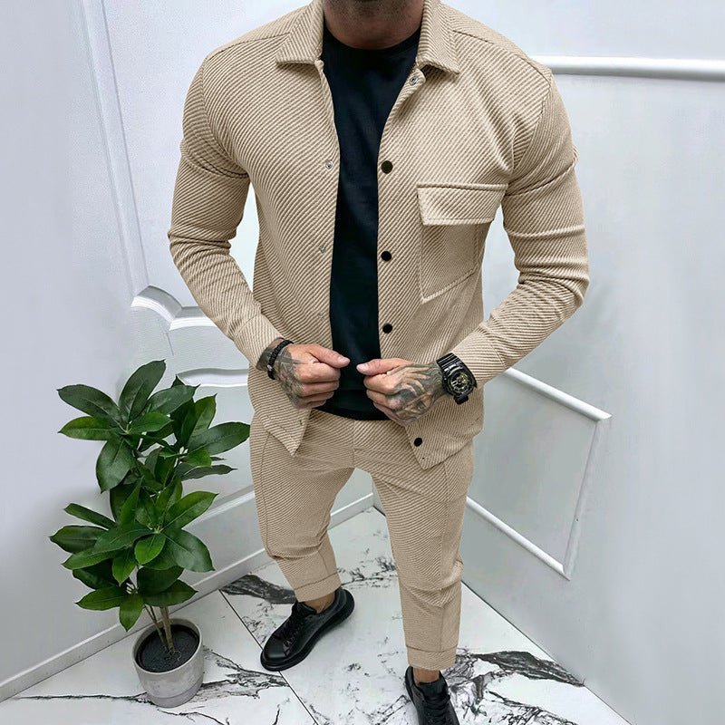 GUYSTEP™- Twill Jacquard Casual Set
