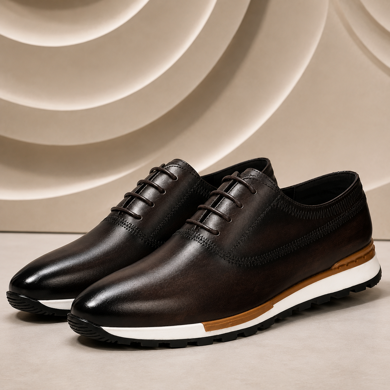 Cowhide Leather Sneakers