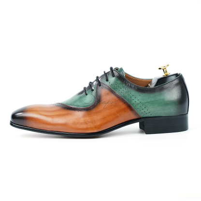 Ducapo Green Brown Oxfords
