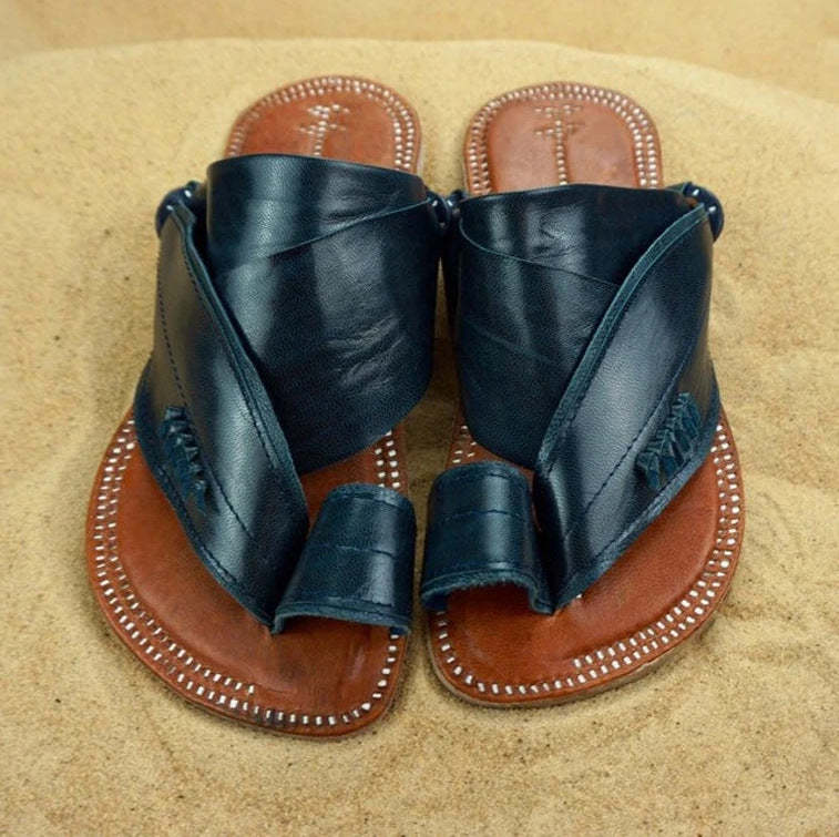 Men's Genuine Leather comfortable light slippers