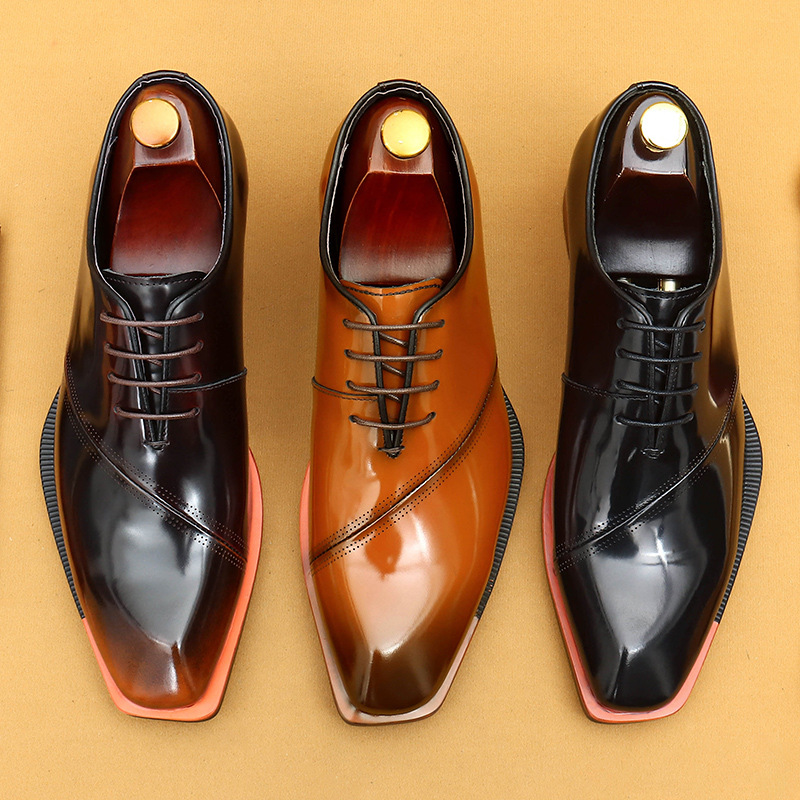 Men's Genuine Leather Business Formal Oxford Shoes