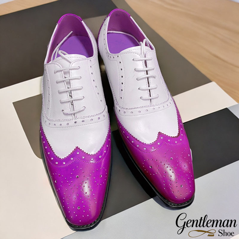 Fashion Wingtip Brogue Lace-Up Oxfords