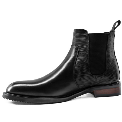 New Arrival Men's Full-Grain Leather Chelsea Boots