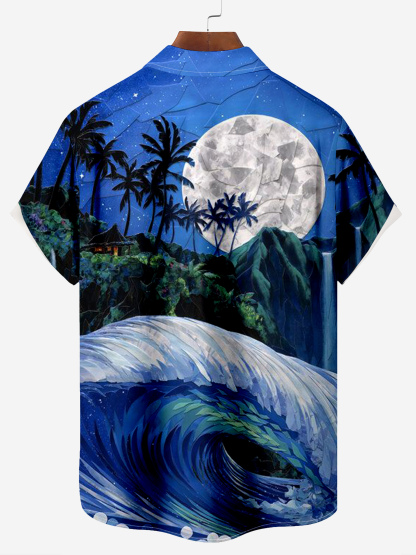 Mr. Parrot's Hawaiian Vacation And Retirement Life Chest Pocket Shirt