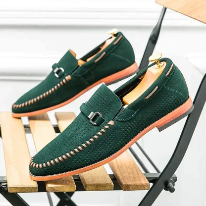 GUYSTEP-mens shoes camel suede moccasins
