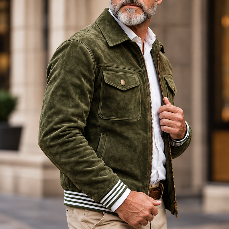 Vintage-style jacket for middle-aged men