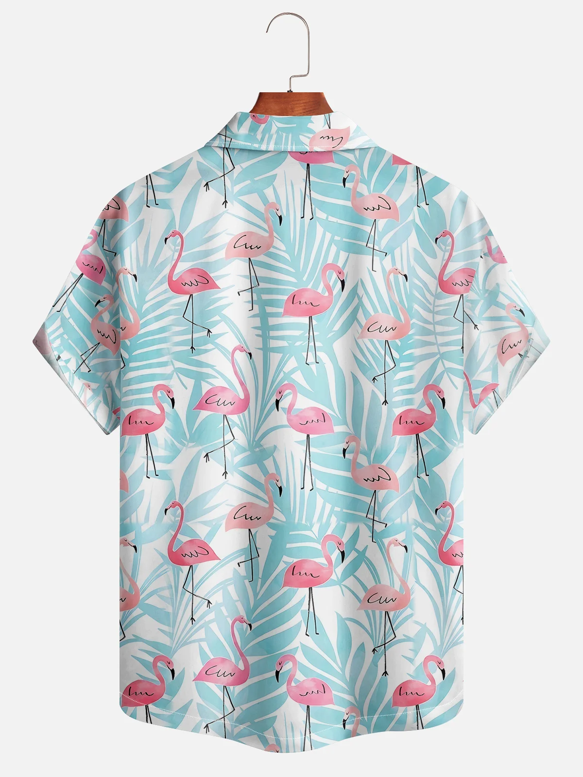 Tropical Flamingo Short Sleeve Aloha Shirt