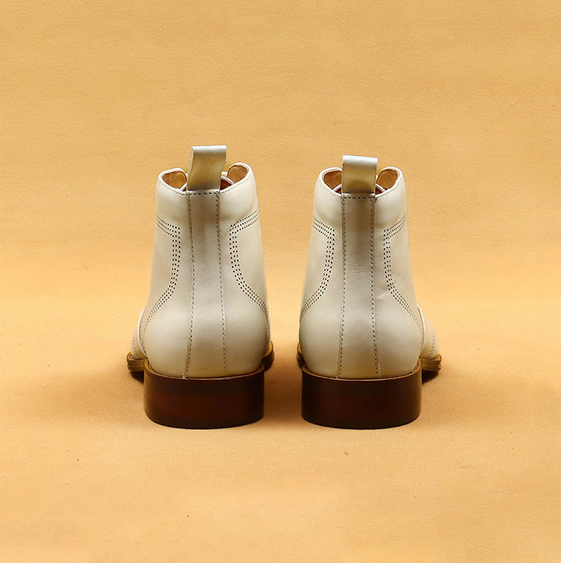 Men's Genuine Leather Brogue Martens-Style Boots