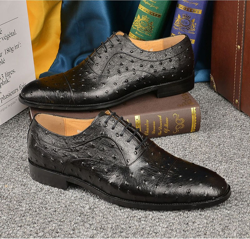 Men's comfortable casual leather oxford shoes