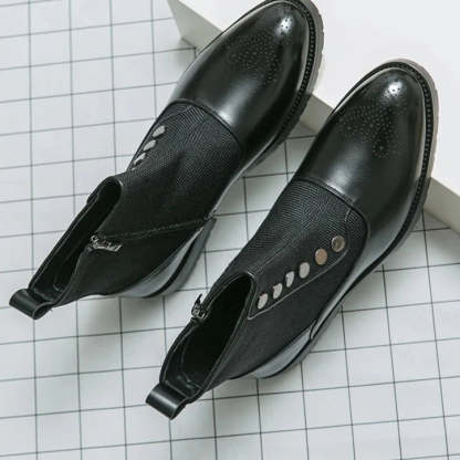 High-Top Breathable Round Toe Boots