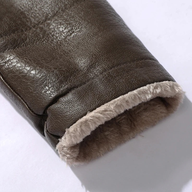 Enrico Leather Coat VES - No.76