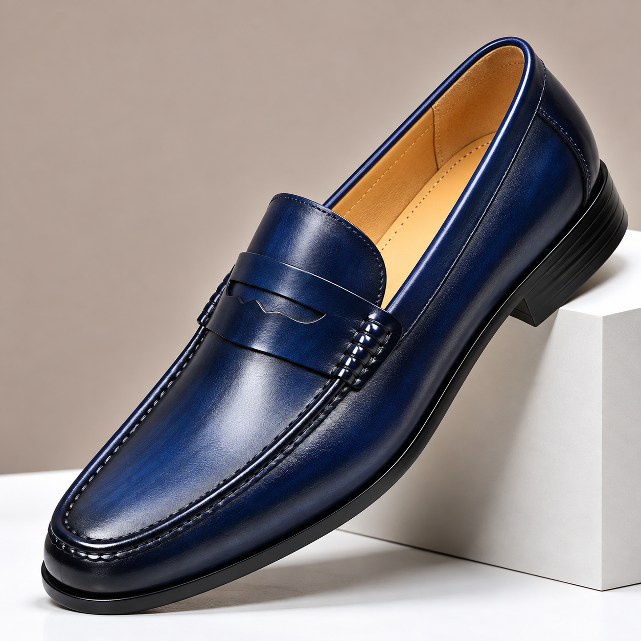 GENTLEMAN™Large size men's soft sole and soft surface casual leather shoes | Sizes include US14, US15, US16 (EU48, EU49, EU50)