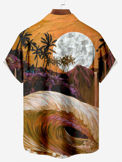 Mr. Parrot's Hawaiian Vacation And Retirement Life Chest Pocket Shirt