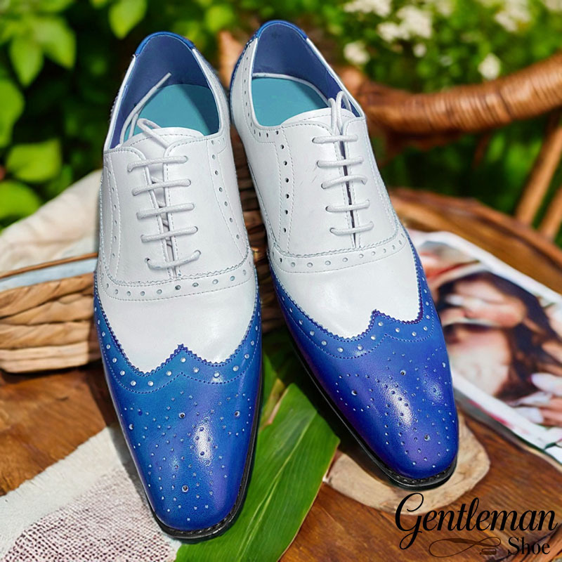 Fashion Wingtip Brogue Lace-Up Oxfords