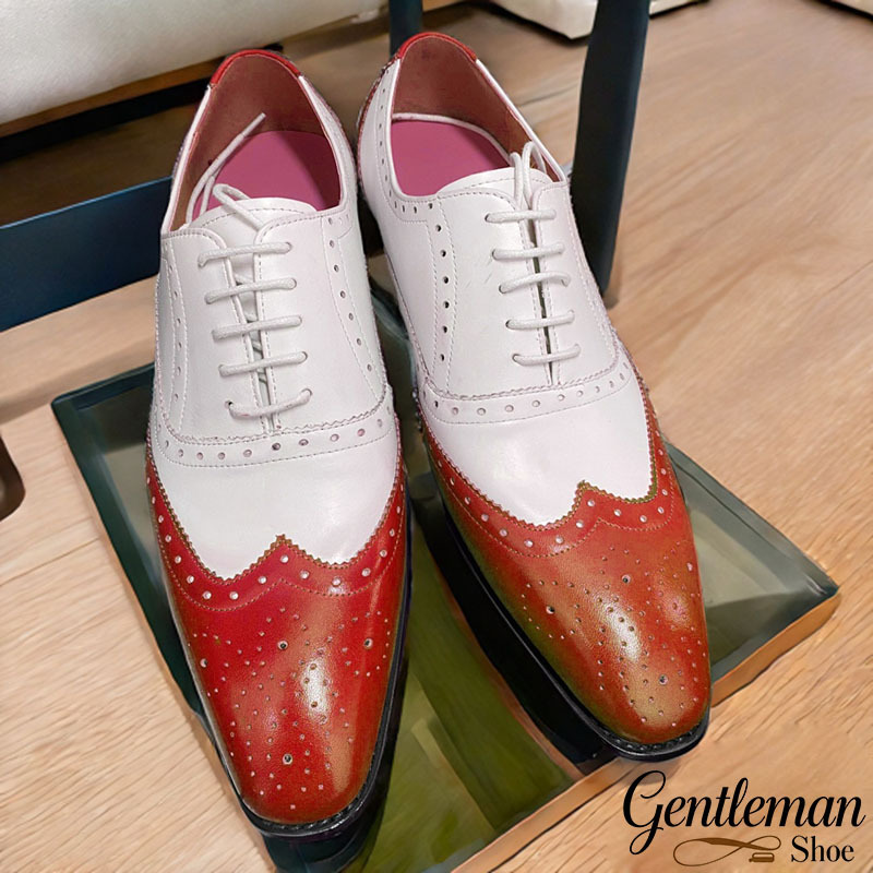 Fashion Wingtip Brogue Lace-Up Oxfords