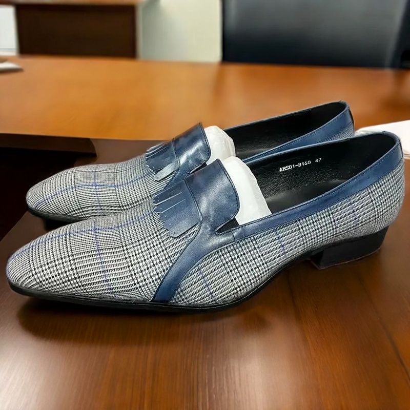 GENTLEMAN™Plaid Pattern Breathable Slip-On Loafers