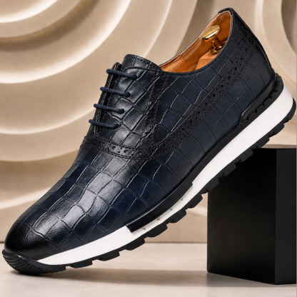 Men’s Premium Cowhide Leather Casual Sneakers – Multiple Colors