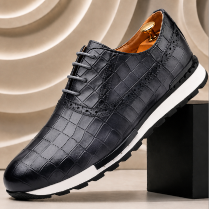 Men’s Premium Cowhide Leather Casual Sneakers – Multiple Colors