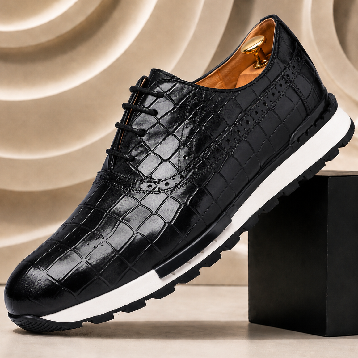 Men’s Premium Cowhide Leather Casual Sneakers – Multiple Colors