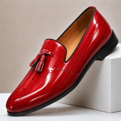 Kalvana Cowhide Leather Loafers