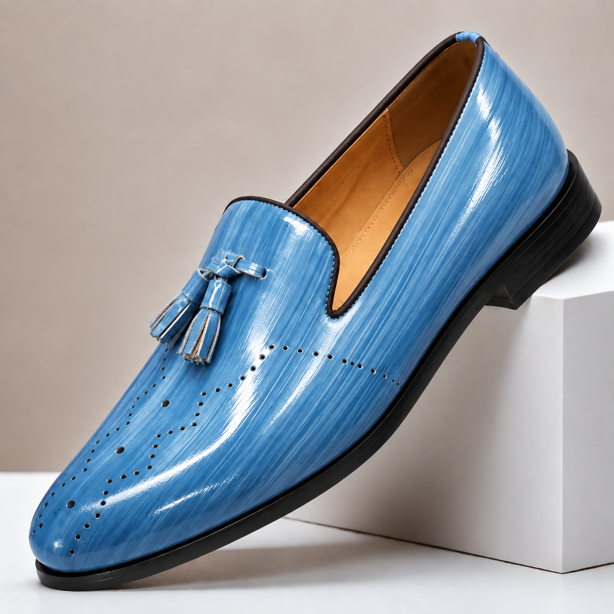 Kalvana Cowhide Leather Loafers