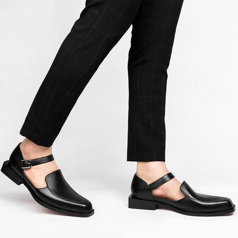 Dan Anthony Black Leather Sandals
