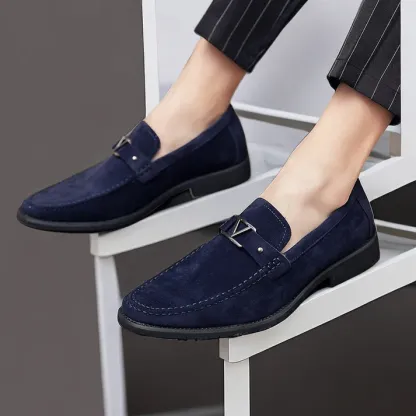 [Copy]Snake print fashion tassel men's shoes