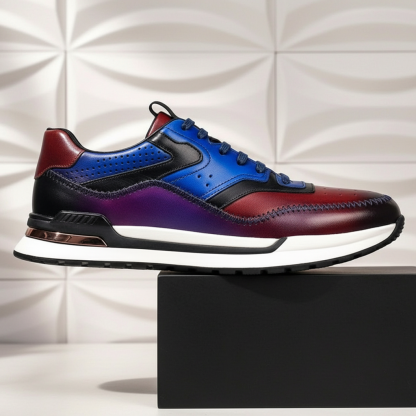 Men’s Premium Cowhide Leather Casual Sneakers – Multiple Colors