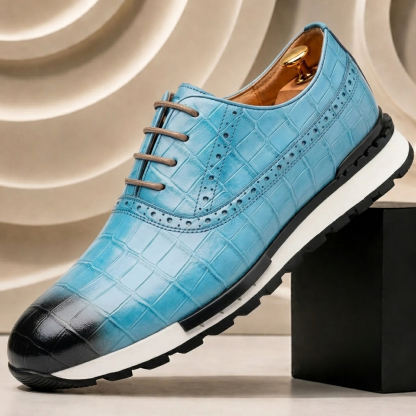 Men’s Premium Cowhide Leather Casual Sneakers – Multiple Colors