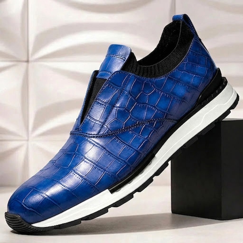 Men’s Premium Cowhide Leather Casual Sneakers – Multiple Colors